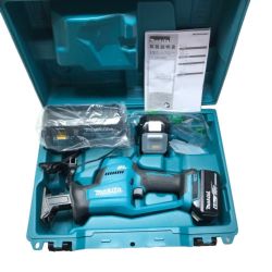 ◇◇ MAKITA マキタ 充電式レシプロソー 18ｖ 充電器・充電池2個・ケース付 JR189DRGX グリーン Sランク
