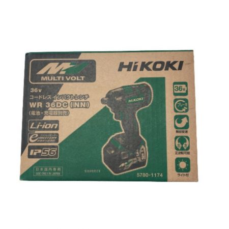  HiKOKI ハイコーキ インパクトレンチ 付属品完備 36v WR36DC(NN) グリーン