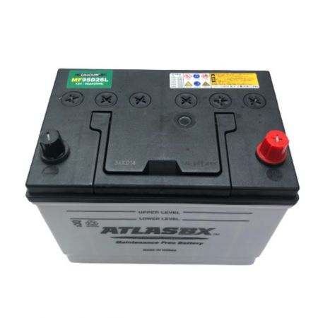  ATLAS アトラス カーバッテリー 12v 2023年製 MF95D26L ホワイト