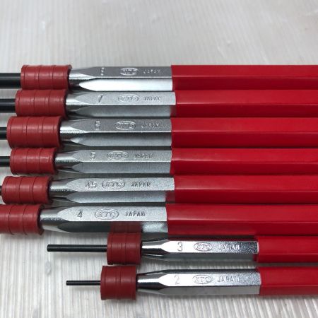  KTC ケーティーシー ポンチ 付属品完備 8本セット PK8 レッド