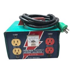 ◇◇ NICHIDO 昇圧器 ハイパワー 100ｖ 本体のみ M-E20 グリーン Cランク