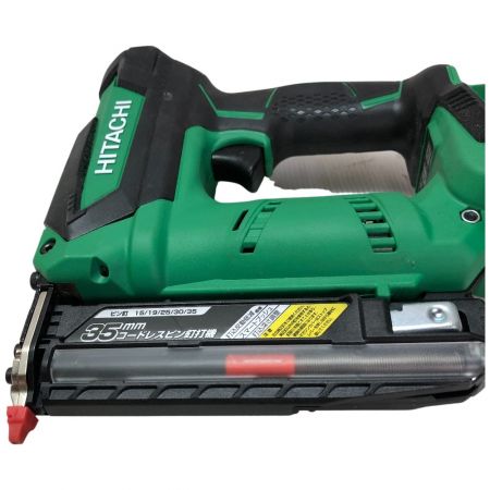  HITACHI 日立 35mm コードレスピン釘打ち機 14.4v ケース付 NP14DSAL グリーン
