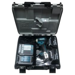 ◇◇ MAKITA マキタ 充電式インパクトドライバ 18ｖ 充電器・充電池2個・ケース付 TD172DRGX ブルー Aランク