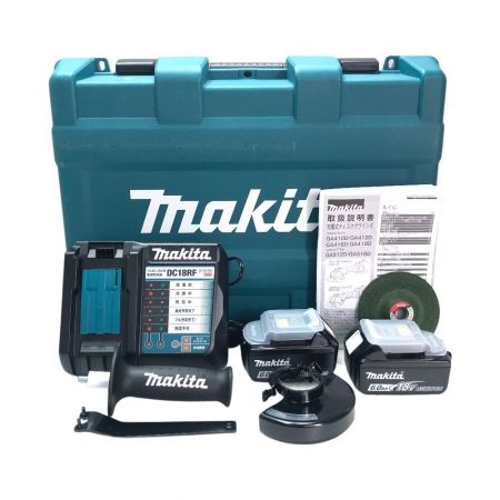  MAKITA マキタ 100mm 充電式ディスクグラインダ 付属品完備 GA418DRGX