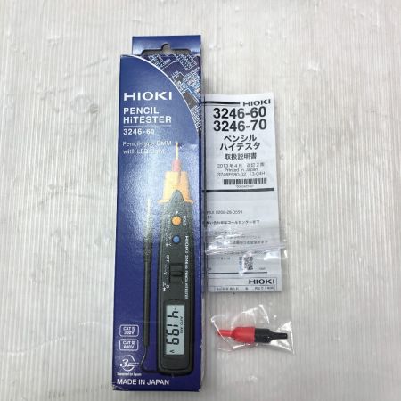  HIOKI ペンシルハイテスター 検電器 デジタルマルチメーター 3246-60