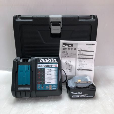  MAKITA マキタ 充電式インパクトドライバ 18ｖ 充電器・充電池２個・ケース付 TD173DRGXO