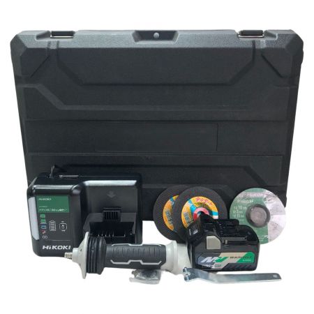  HiKOKI ハイコーキ 100ｍｍ コードレスディスクグラインダ 36v 充電器・充電池2個・ケース付 G 3610DA