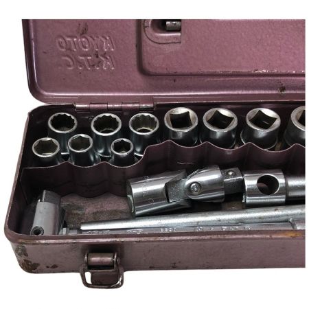  KTC ケーティーシー ソケットレンチセット 17点 付属品完備 B3013 ブラウン