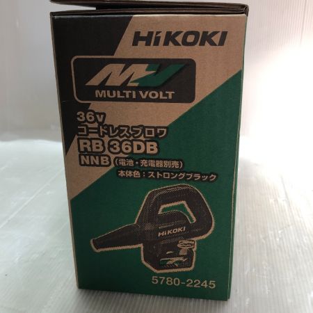  HiKOKI ハイコーキ ブロワ 付属品完備 36v  RB36DB ブラック