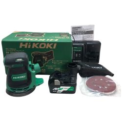 ◇◇ HiKOKI ハイコーキ 125mm コードレスランダムサンダ 18ｖ 充電器・充電池1個 SV1813DA(XP) グリーン Cランク