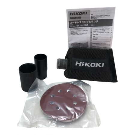 HiKOKI ハイコーキ 125mm コードレスランダムサンダ 18ｖ 充電器・充電池1個 SV1813DA(XP) グリーン