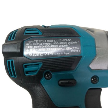  MAKITA マキタ 充電式インパクトドライバ 18v ケース付 TD173D ブルー
