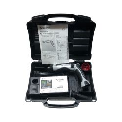 ◇◇ Panasonic パナソニック ドライバドリル 充電器・充電池2個・ケース付 コードレス式 EZ7410LA1S-B ライトグレー Cランク