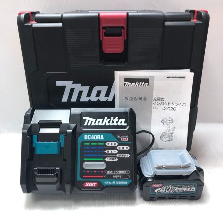  MAKITA マキタ 充電式インパクトドライバ 充電器・充電池２個・ケース付 TD002GRDXO オリーブ