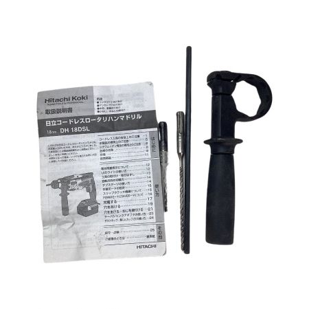  HITACHI 日立 16ｍｍ コードレスロータリハンマドリル 18ｖ 充電器・充電池1個・ケース付 DH18DSL ショッキングピンク