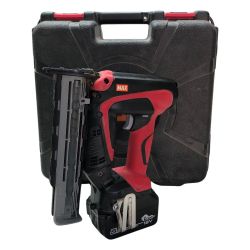 ◇◇ MAX マックス フィニッシュネイラ 充電池1個・ケース付 18v TJ-35FN1 レッド Cランク