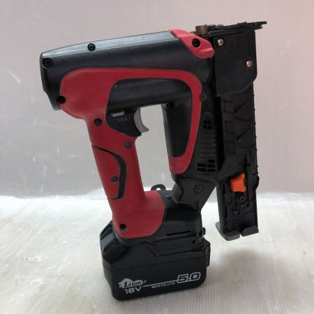  MAX マックス フィニッシュネイラ 充電池1個・ケース付 18v TJ-35FN1 レッド