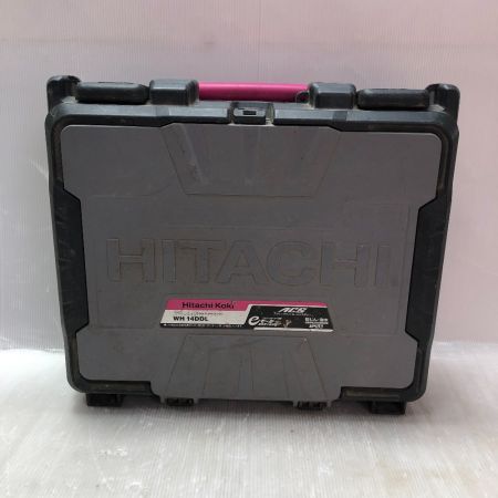  HITACHI 日立 インパクトドライバ 充電器・充電池2個・ケース付 14.4v WH14DDL ショッキングピンク