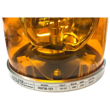  PATLITE パトライト 回転灯 12v HKFM-101-Y イエロー