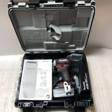  MAKITA マキタ インパクトドライバ 付属品完備 コードレス式 18v TD172DGXAR レッド