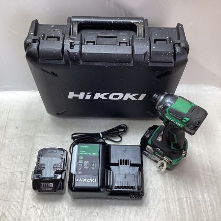  HiKOKI ハイコーキ インパクトドライバ　充電器・充電池２個・ケース付 WH36DC グリーン