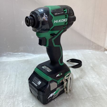  HiKOKI ハイコーキ インパクトドライバ　充電器・充電池２個・ケース付 WH36DC グリーン