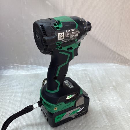  HiKOKI ハイコーキ インパクトドライバ　充電器・充電池２個・ケース付 WH36DC グリーン