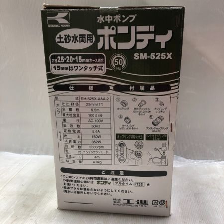  KOSHIN 水中ポンプ 付属品完備 100v SM-525X グリーン