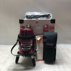 ◇◇ TAJIMA タジマ レーザー墨出し器 収納ケース 受光器(ML-RCV2)付 ZEROS-KJC レッド Cランク