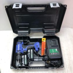 ◇◇ HiKOKI ハイコーキ 10ｍｍ コードレスドライバドリル 10.8ｖ 充電器・充電池2個・ケース付 FDS 12DAL パープル Cランク