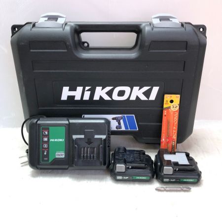  HiKOKI ハイコーキ 10ｍｍ コードレスドライバドリル 10.8ｖ 充電器・充電池2個・ケース付 FDS 12DAL パープル