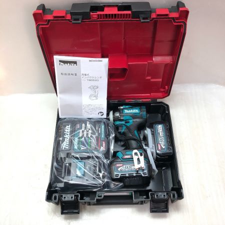  MAKITA マキタ インパクトレンチ 付属品完備 コードレス式 40v TW004GRDX ブルー