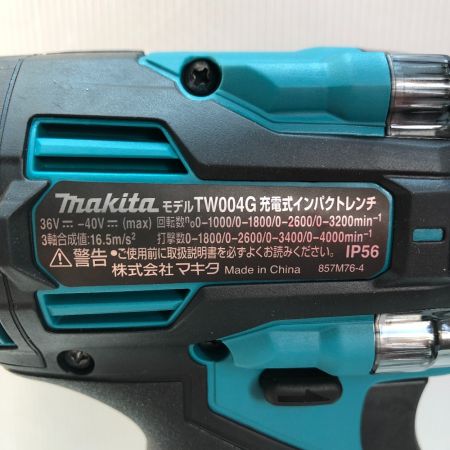  MAKITA マキタ インパクトレンチ 付属品完備 コードレス式 40v TW004GRDX ブルー