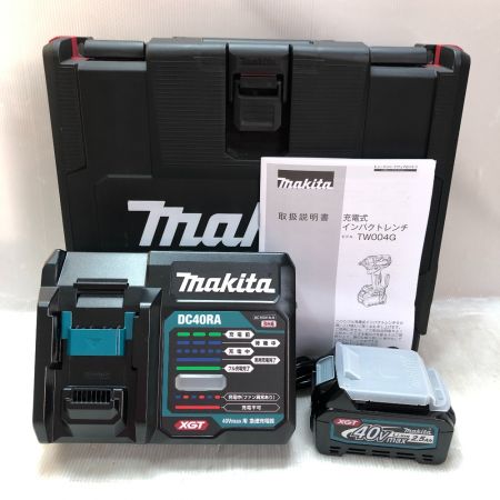  MAKITA マキタ インパクトレンチ 付属品完備 コードレス式 40v TW004GRDX ブルー
