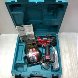 ◇◇ MAKITA マキタ エア釘打ち 高圧 ケース付 AN900HX レッド Cランク