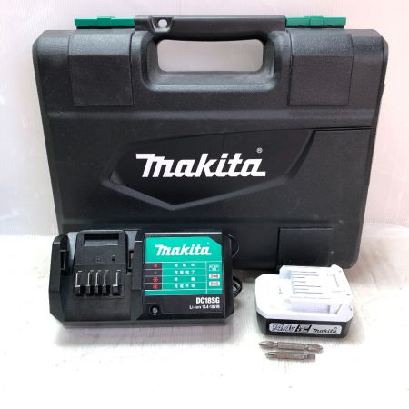  MAKITA マキタ 充電式ドライバドリル 14.4ｖ 充電器・充電池1個・ケース付 MDF347D グリーン