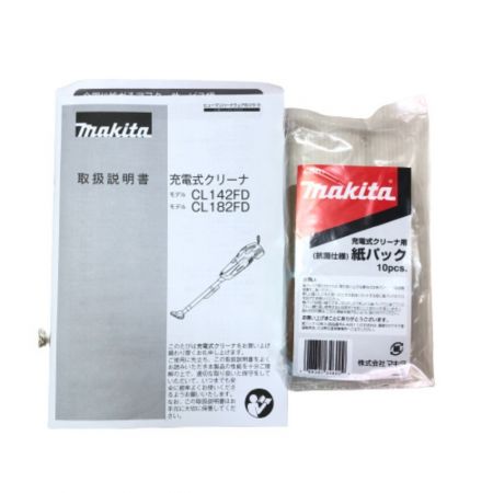  MAKITA マキタ 充電式クリーナー コードレス掃除機 18ｖ 充電器・充電池1個付 CL182FDRFW ホワイト