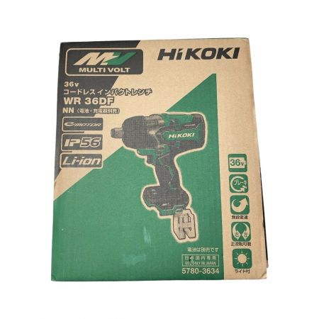 HiKOKI ハイコーキ コードレスインパクトレンチ 36v 本体のみ WR36DF(NN) グリーン