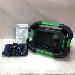 ◇◇ HITACHI 日立 バッテリー式ラジオテレビ ACアダプター、リモコン付　 UR18DSML グリーン Cランク