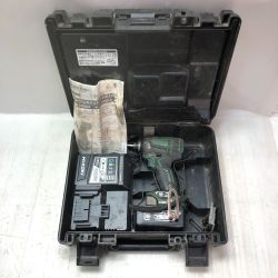 ◇◇ HITACHI 日立 インパクトドライバ 充電器・充電池1個・ケース付 18v WH18DDL2 グリーン Cランク