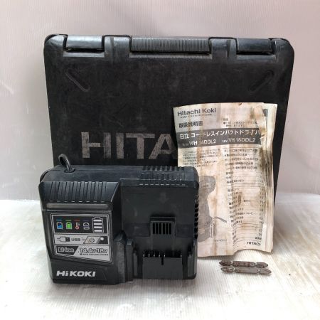  HITACHI 日立 インパクトドライバ 充電器・充電池1個・ケース付 18v WH18DDL2 グリーン
