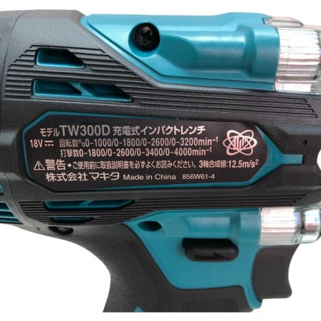  MAKITA マキタ 充電式インパクトレンチ 18ｖ 付属品完備 TW300DRGX ブルー