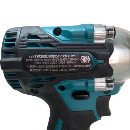  MAKITA マキタ 充電式インパクトレンチ 18ｖ 充電器・充電池2個・ケース付 TW300DRGX ブルー