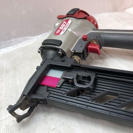  MAX マックス 常圧 エアネイラ ケース付 TA-557 レッド