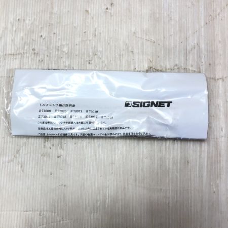  SIGNET ハンドツール トルクレンチ 71008 ブラック