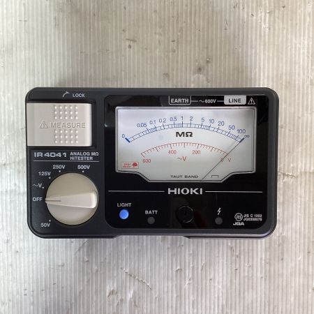  HIOKI テスター 絶縁抵抗計 IR40412-10 ブラック