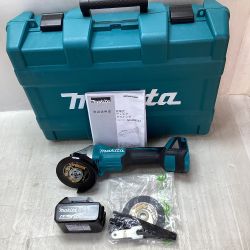 ◇◇ MAKITA マキタ ディスクグラインダー 充電器・充電池1個・ケース付 GA404DN ブルー Cランク