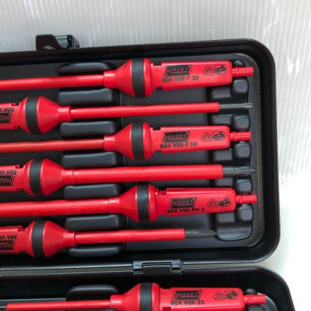 HAZET ハゼット ハンドツール 絶縁ドライバーセット 804 VDE/14 レッド