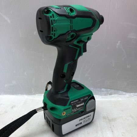  HiKOKI ハイコーキ インパクトドライバ 充電器・充電池2個・ケース付 コードレス式 14.4v WH14DB グリーン