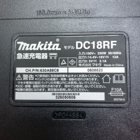  MAKITA マキタ 急速充電器  本体のみ 100v DC18RF ブラック